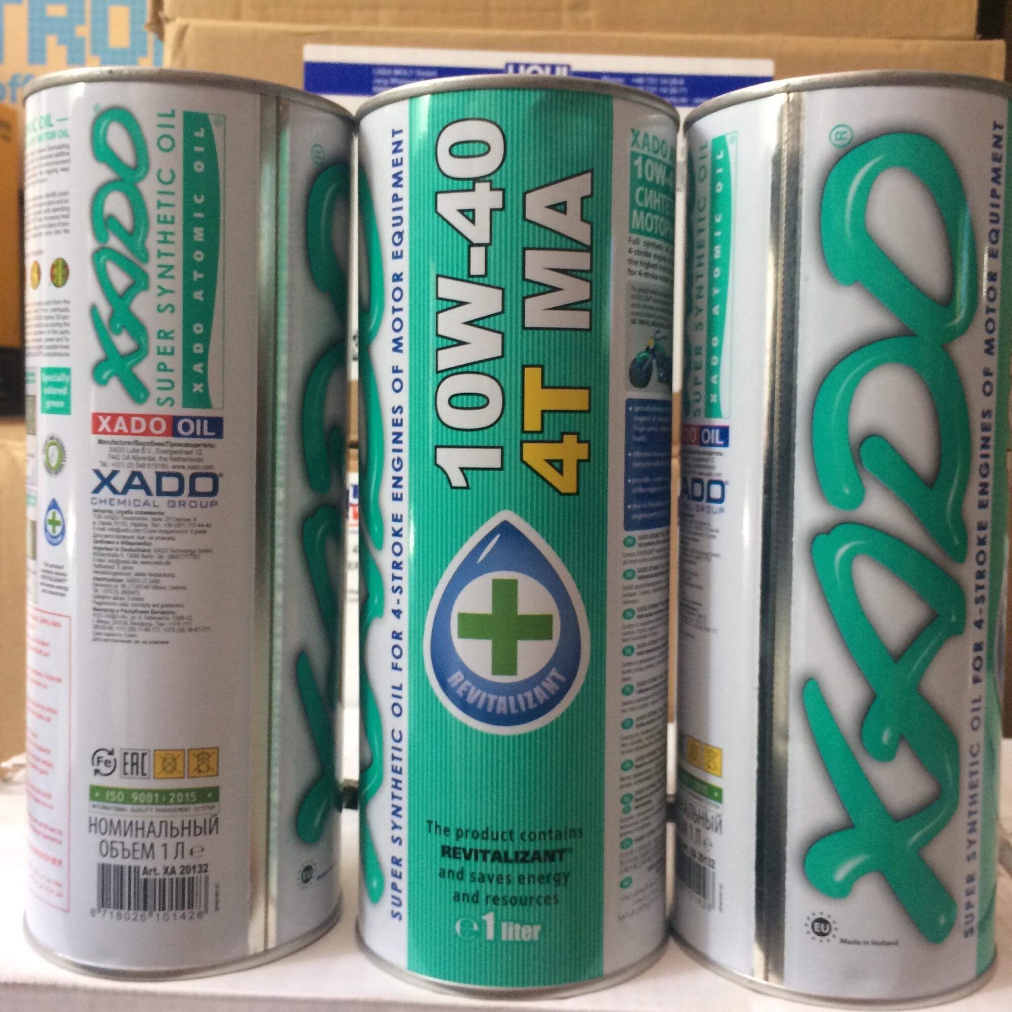 Nhớt cao cấp xe số - tay côn xado atomic oil 10w-40 4t ma super synthetic made in holland