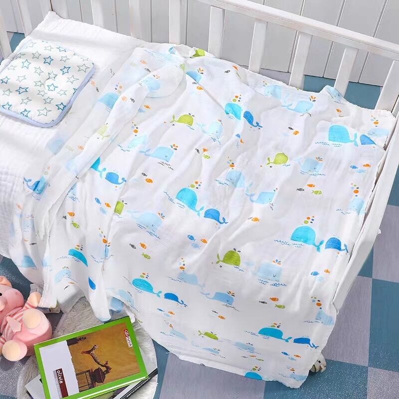 Khăn tắm cho bé 4 lớp sợi tre dày, mềm, thấm hút tốt