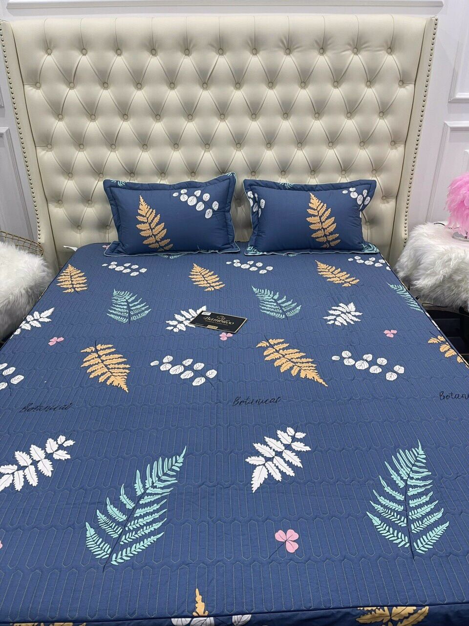 Bộ ga gối chun trần Bambilo 2mx2m2