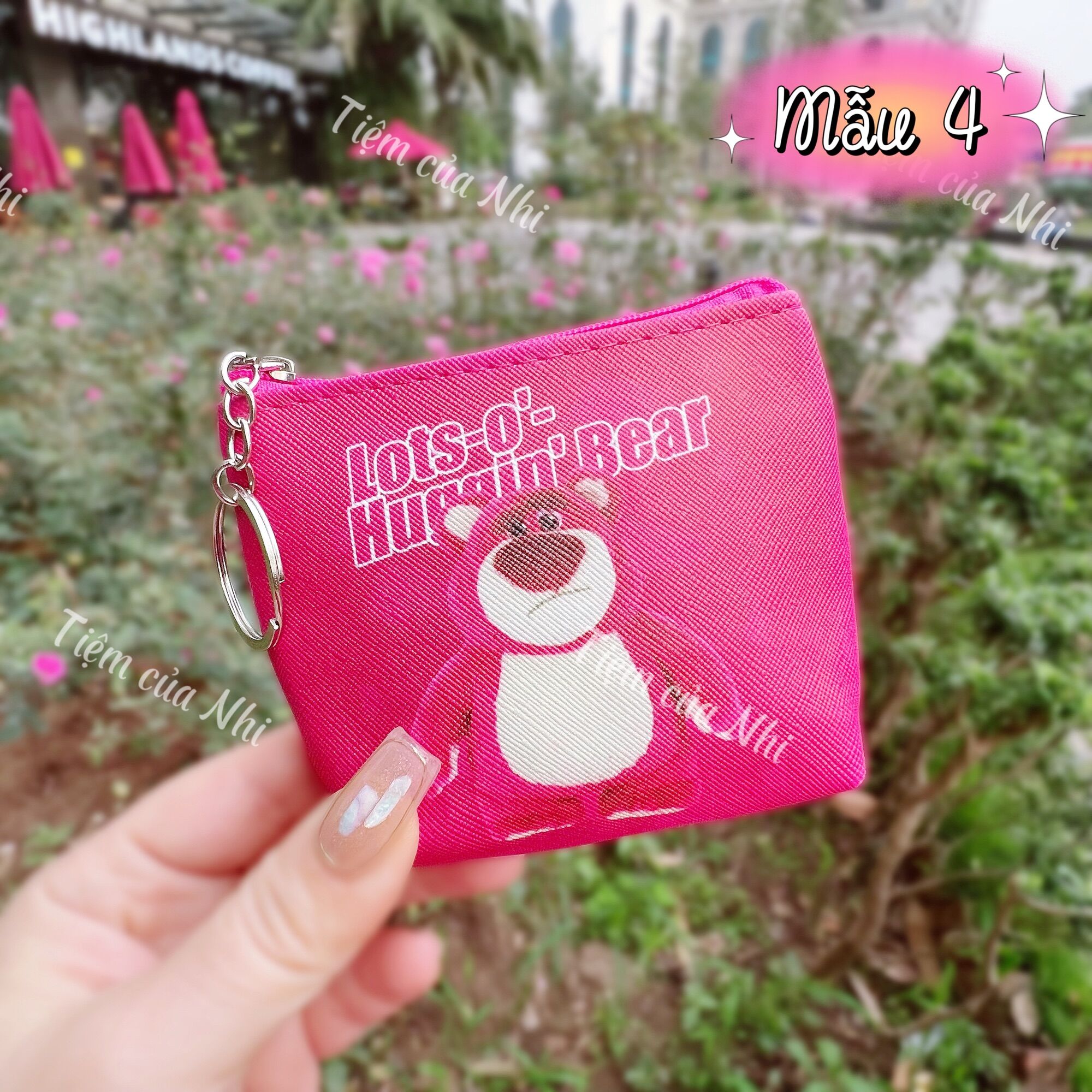 BÓP VÍ MINI GẤU DÂU LOTSO