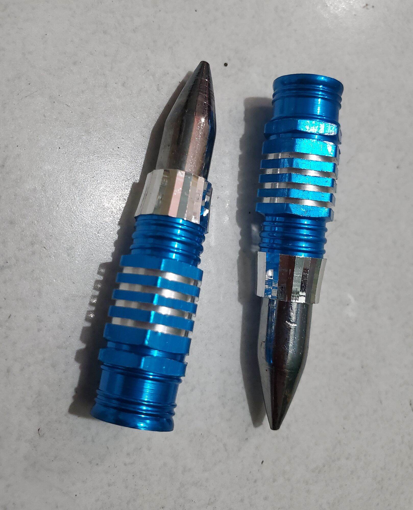 Óc kiểu gắn đủa thắng Inox xi màu xanh gắn cho nhiều loại xe máy.....