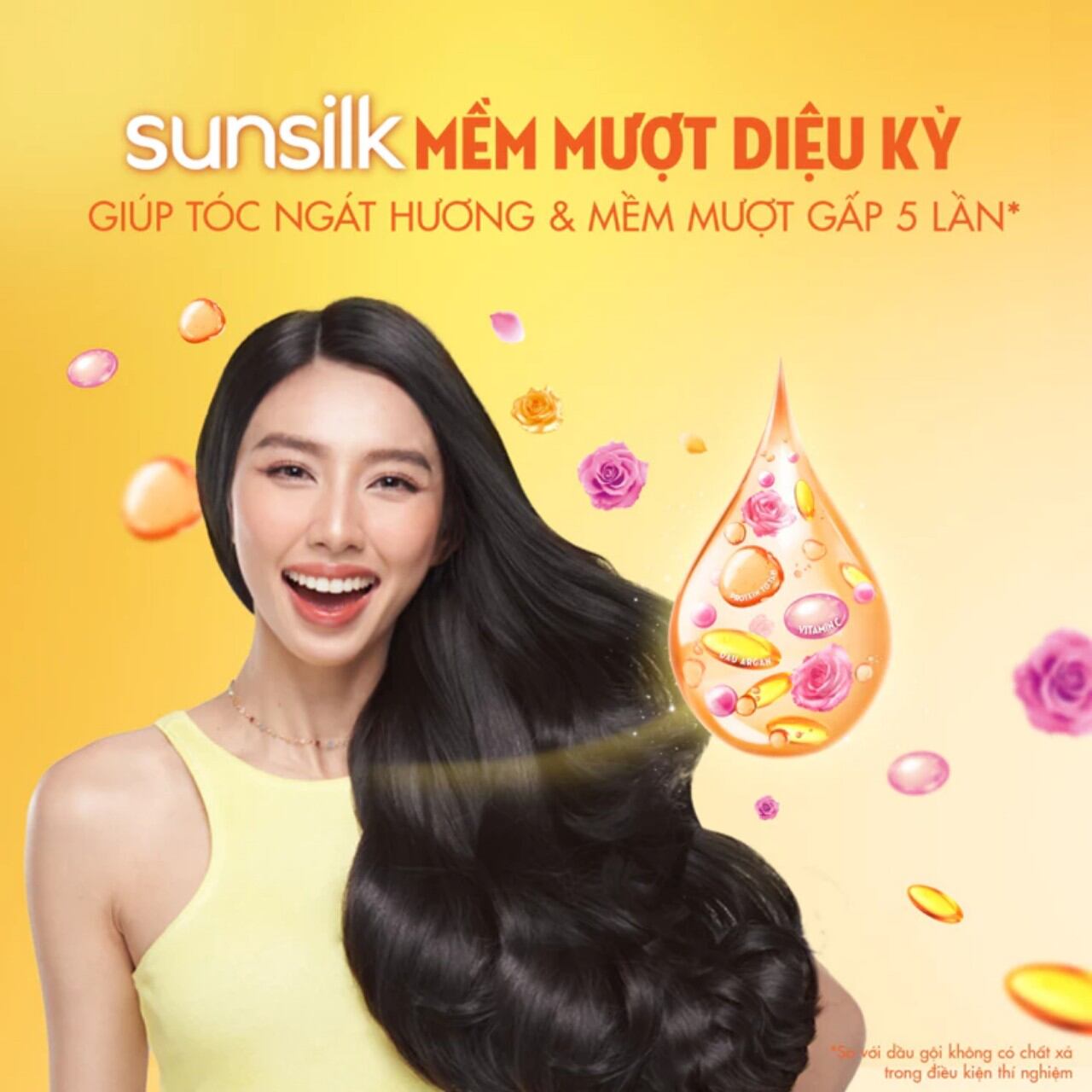 Dầu gội đầu sunsilk mượt tóc 650g