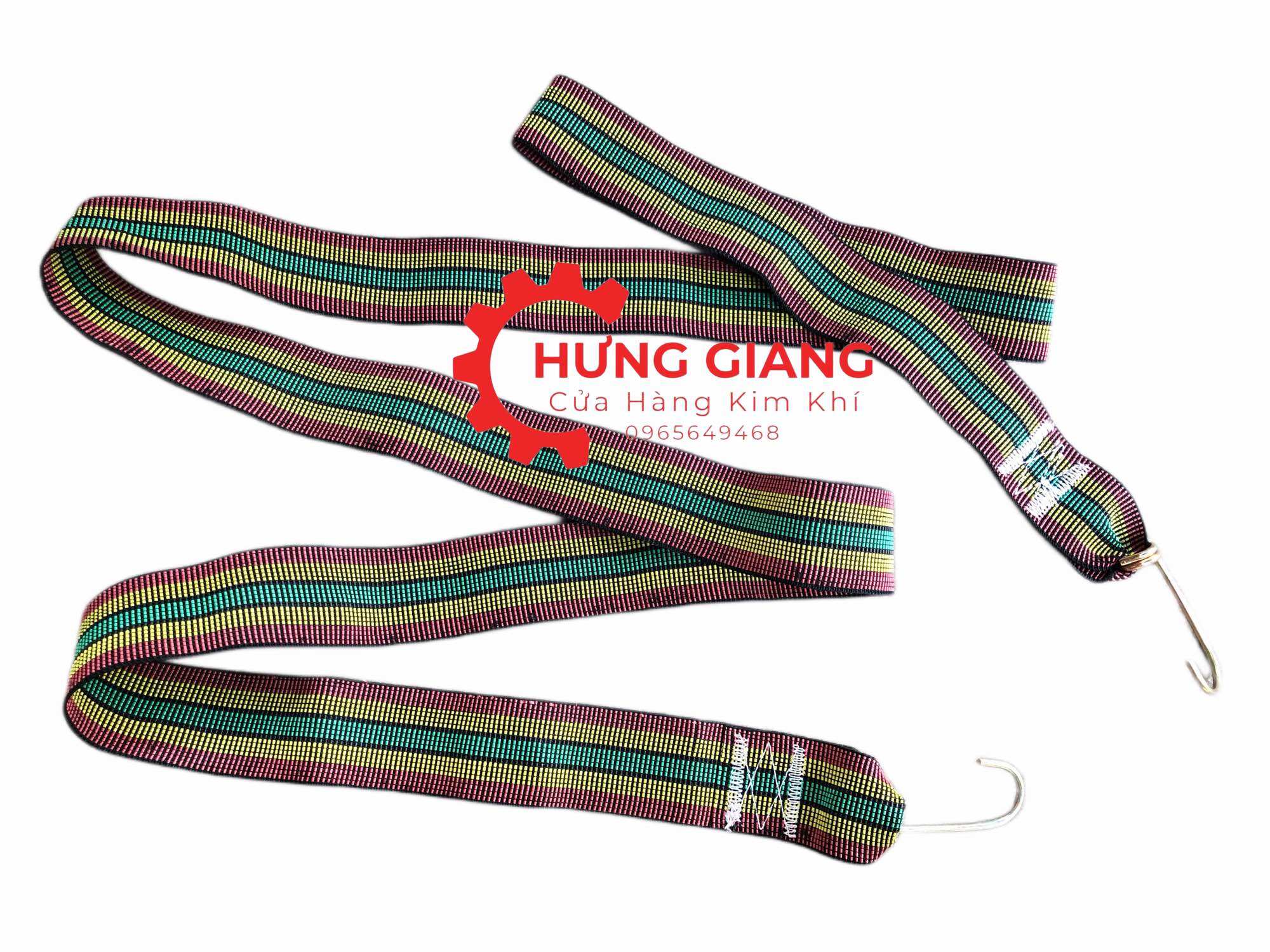 Dây Chun, Dây Chằng Hàng Bản 5Cm Có 2 Đầu Móc