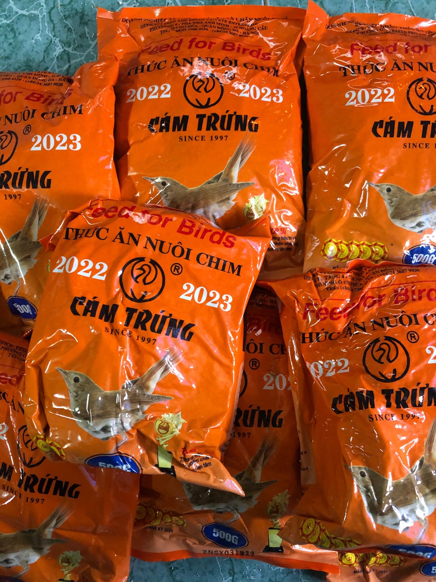 5 gói cám trứng Ba Vì cho chim