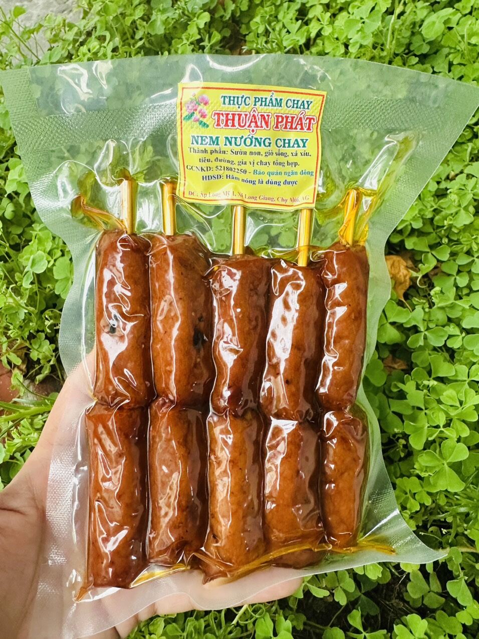 NEM NƯỚNG CHAY THUẬN PHÁT/ 180g /Hàng chế biến sẵn, ăn liền tiện lợi/
