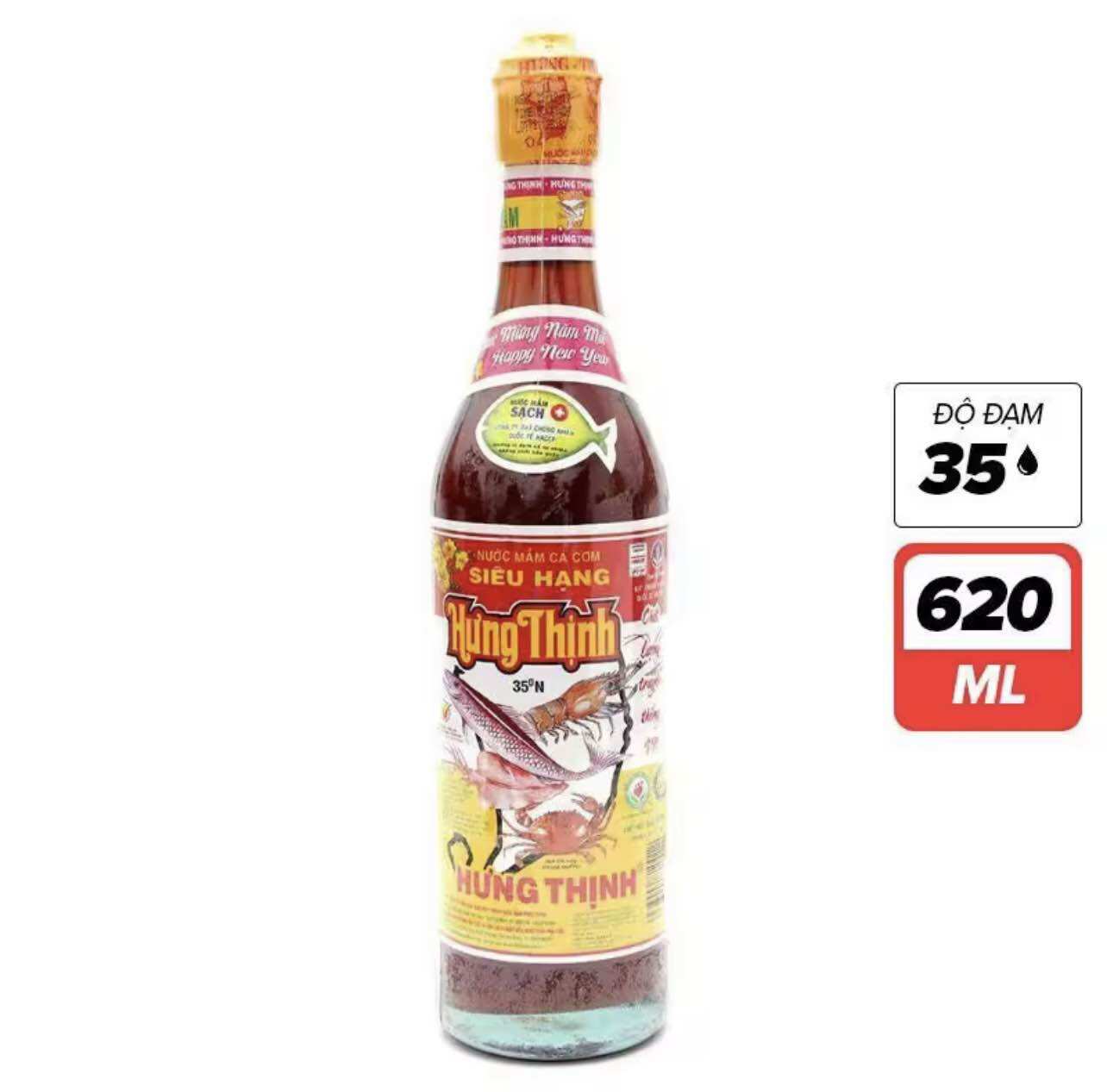 [HCM] NƯỚC MẮM CÁ CƠM ĐẶC SẢN HƯNG THỊNH 35 Độ-620 ml