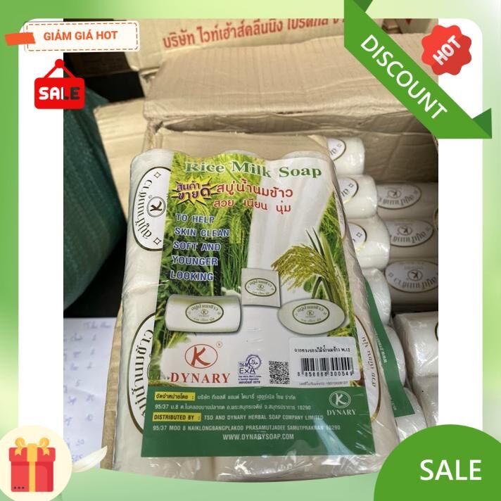 Xà Bông Sữa Gạo Thái Lan 100g hình tròn ( 1 cục )