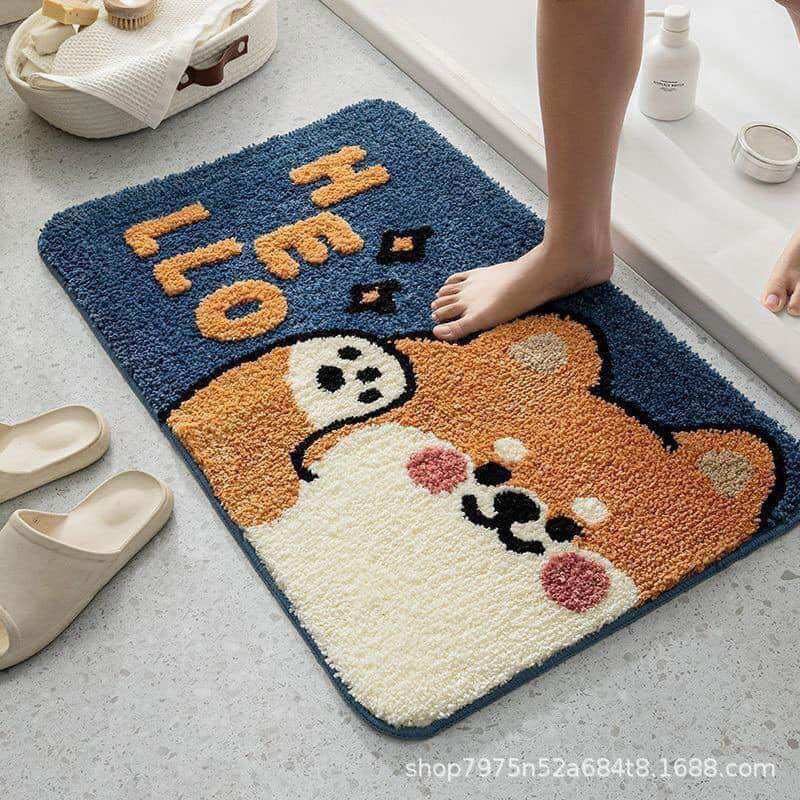 Thảm lông cừu siêu thấm- thảm lau chân- thảm chùi chân