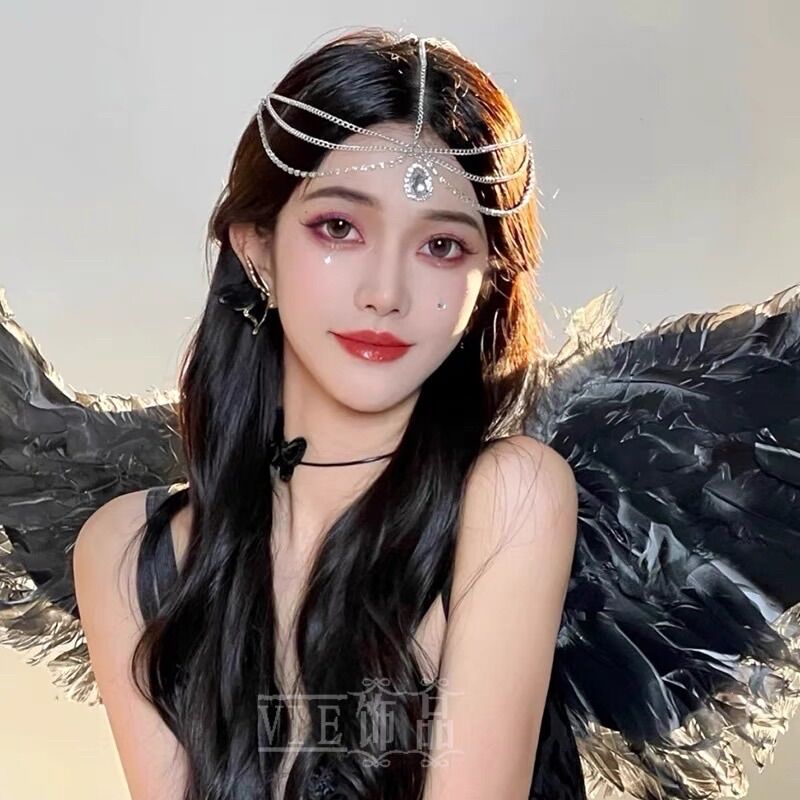 Dây cài tóc đính đá cosplay thiên thần