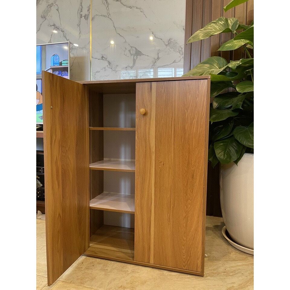 TỦ GIÀY 2 NGĂN CÁNH GỖ BỀN ĐẸP