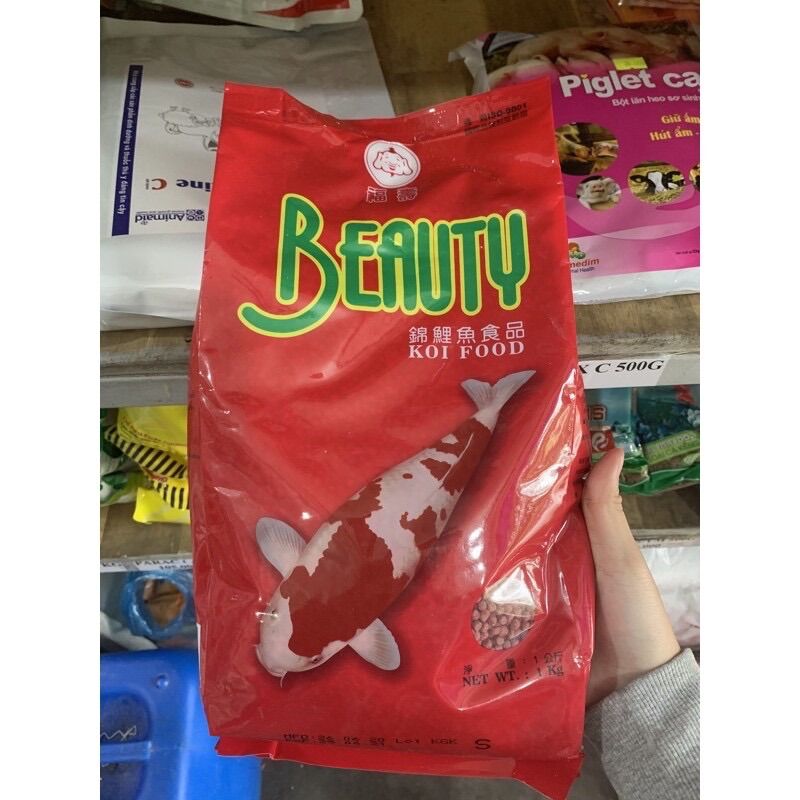 Cám cá Koi Beauty hạt nhỏ gói 1kg