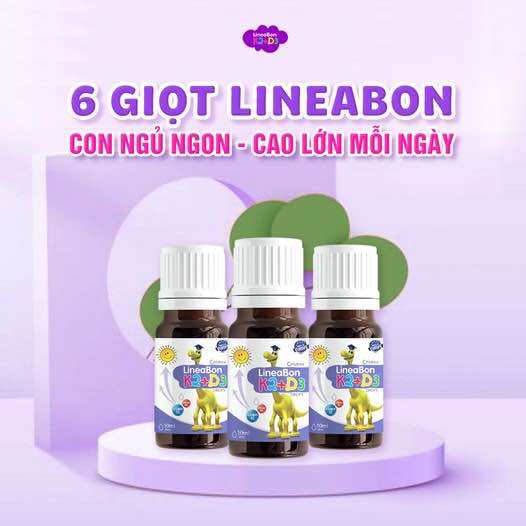 LineaBon D3 K2. -10ml tăng chiều cao cho trẻ