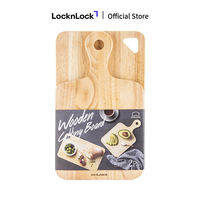 LWC001S2 - Bộ 2 thớt gỗ cây cao su nhãn hiệu Lock&Lock (1 thớt hình chữ nhật + 1 thớt ping pong) Hàng chính hãng