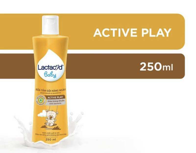 Sữa tắm cho trẻ Lactacyd baby bảo vệ da và dưỡng ẩm vượt trội chai 500ml và 250ml