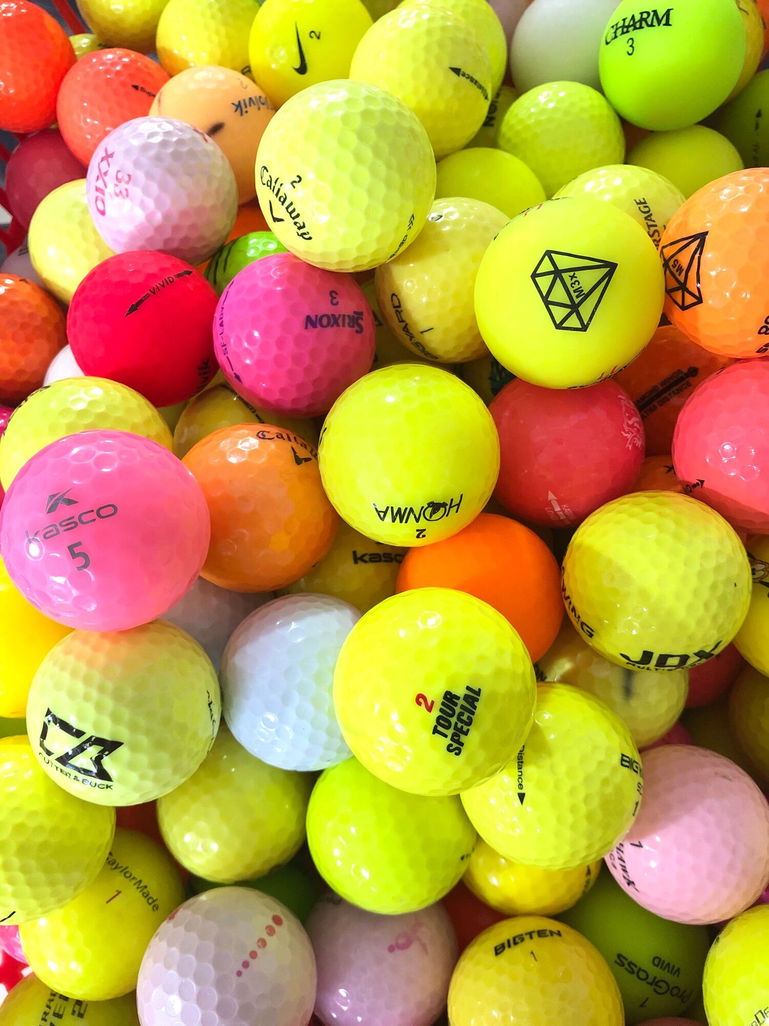 Bóng golf màu