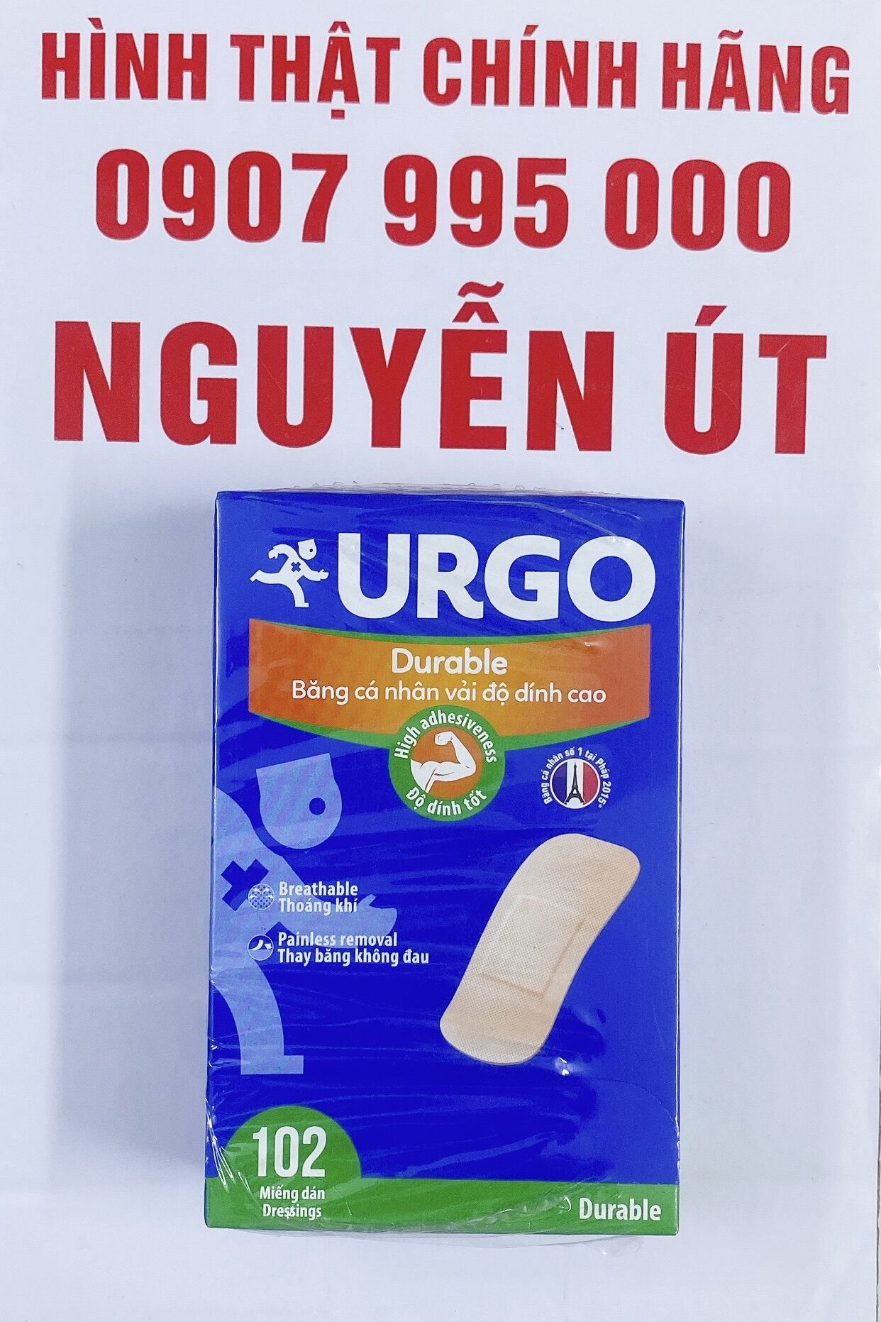 Băng keo cá nhân urgo hộp 102 miếng