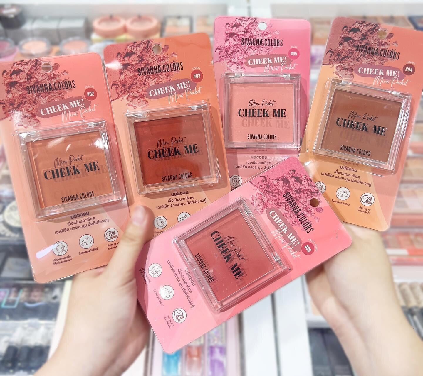 PHẤN MÁ HỒNG BỀN MÀU 16H SIVANNA CHEEK ME MINO POKET