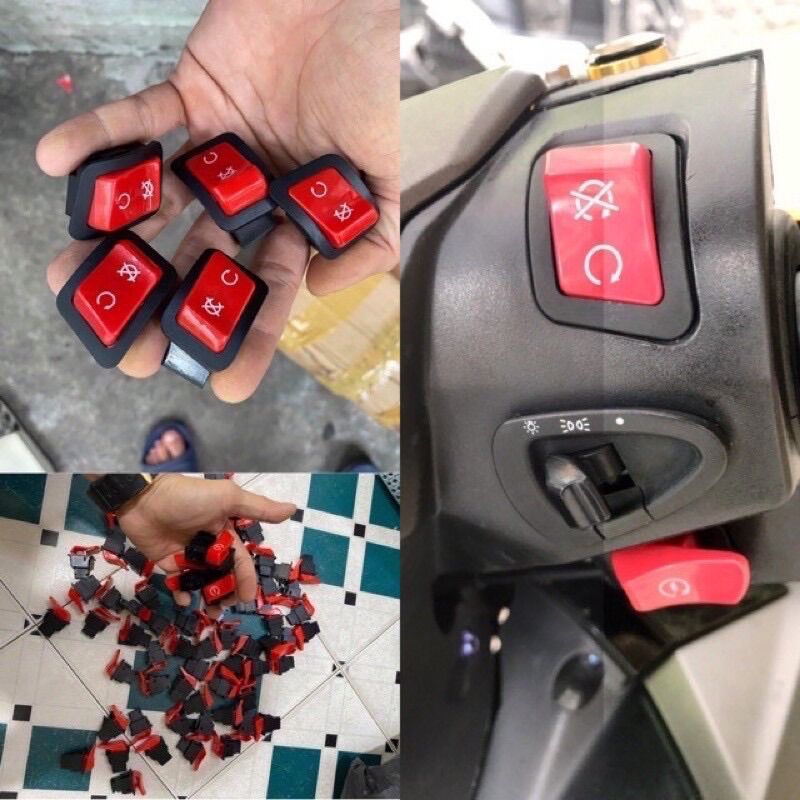 Nút Công Tắc Đỏ idling stop-nút đề-passing