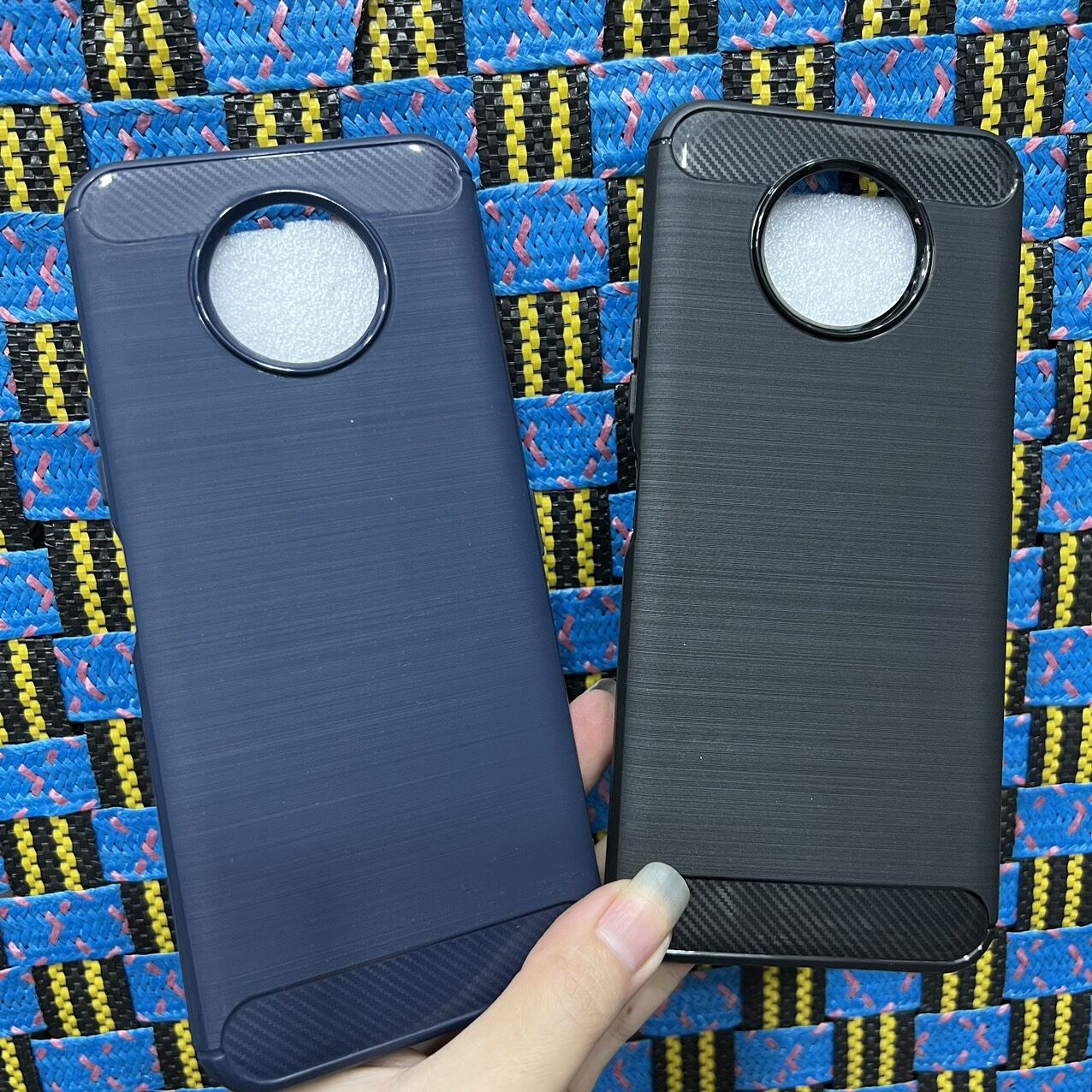 Case Ốp lưng Nokia G50 dẻo màu vân xước carbon dày dặn chống sốc