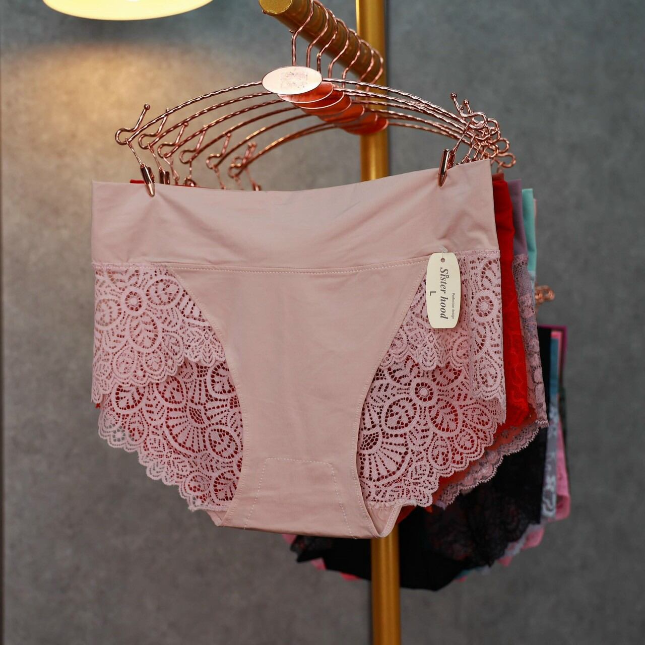 quần lót gen bụng ren hoa - set 10 quần hoàng hậu 50-75kg