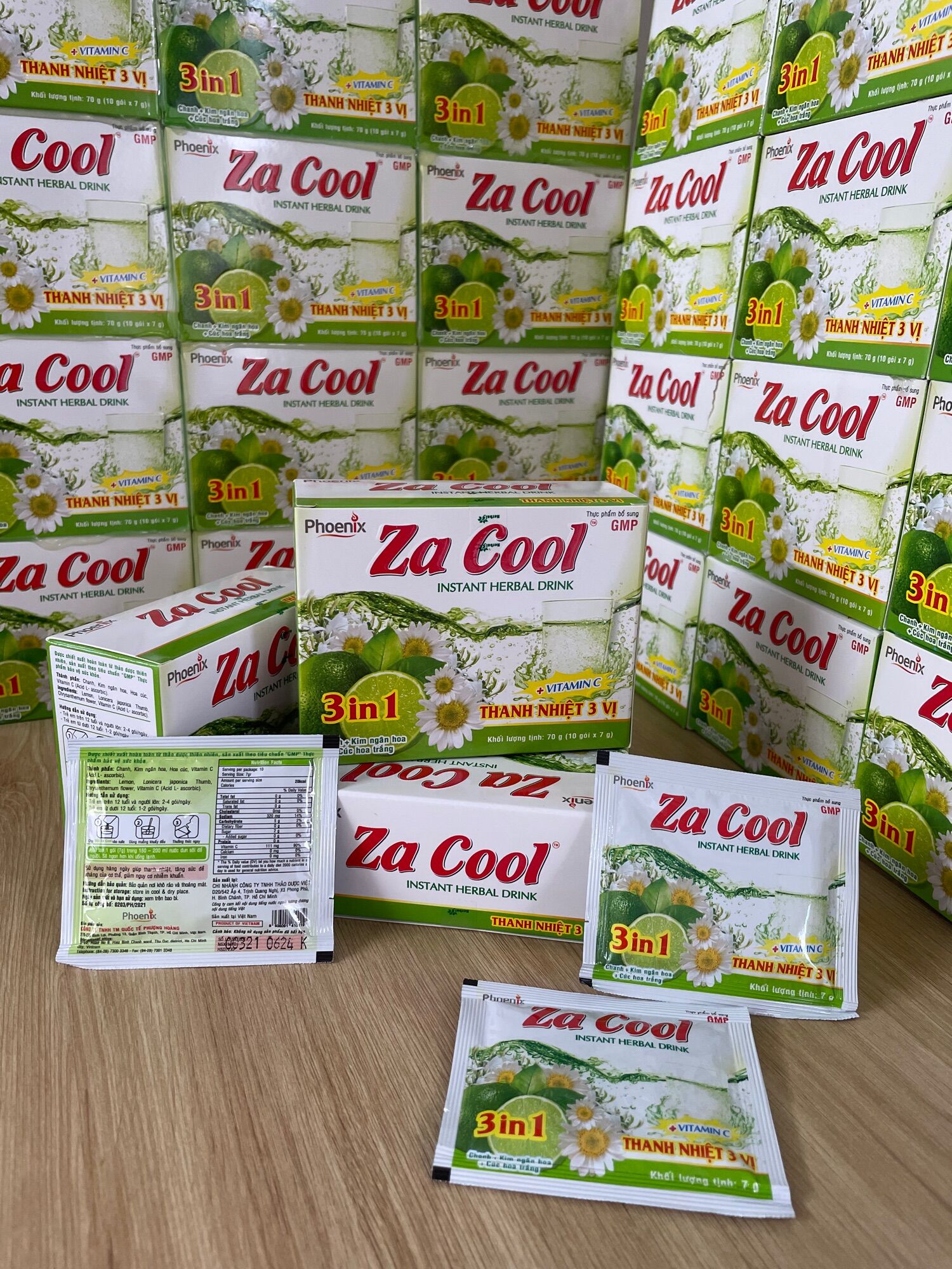 Bột thanh nhiệt Za Cool 3 vị (Sản phẩm xuất khẩu)