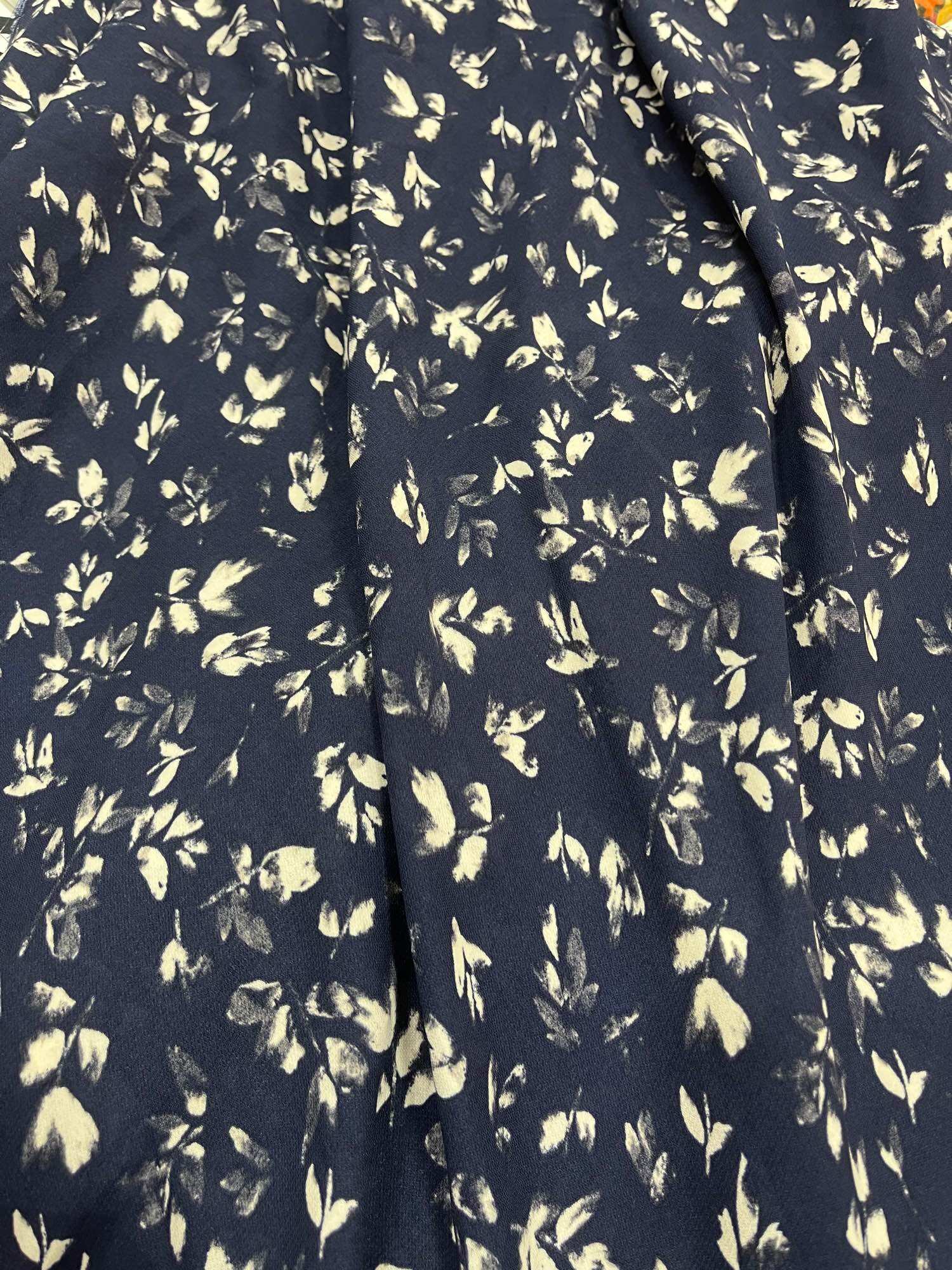Korean Silk Fabric with Small Floral Patterns. Thick, Smooth and Beautiful Silk. Fabric Width 1.5m
