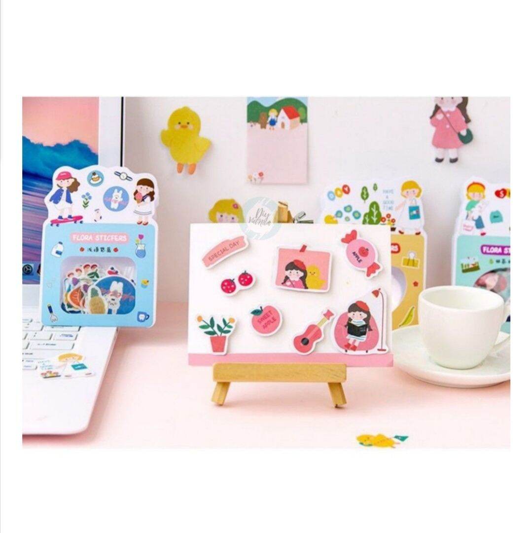 [HCM]GÓI STICKER FLORA
