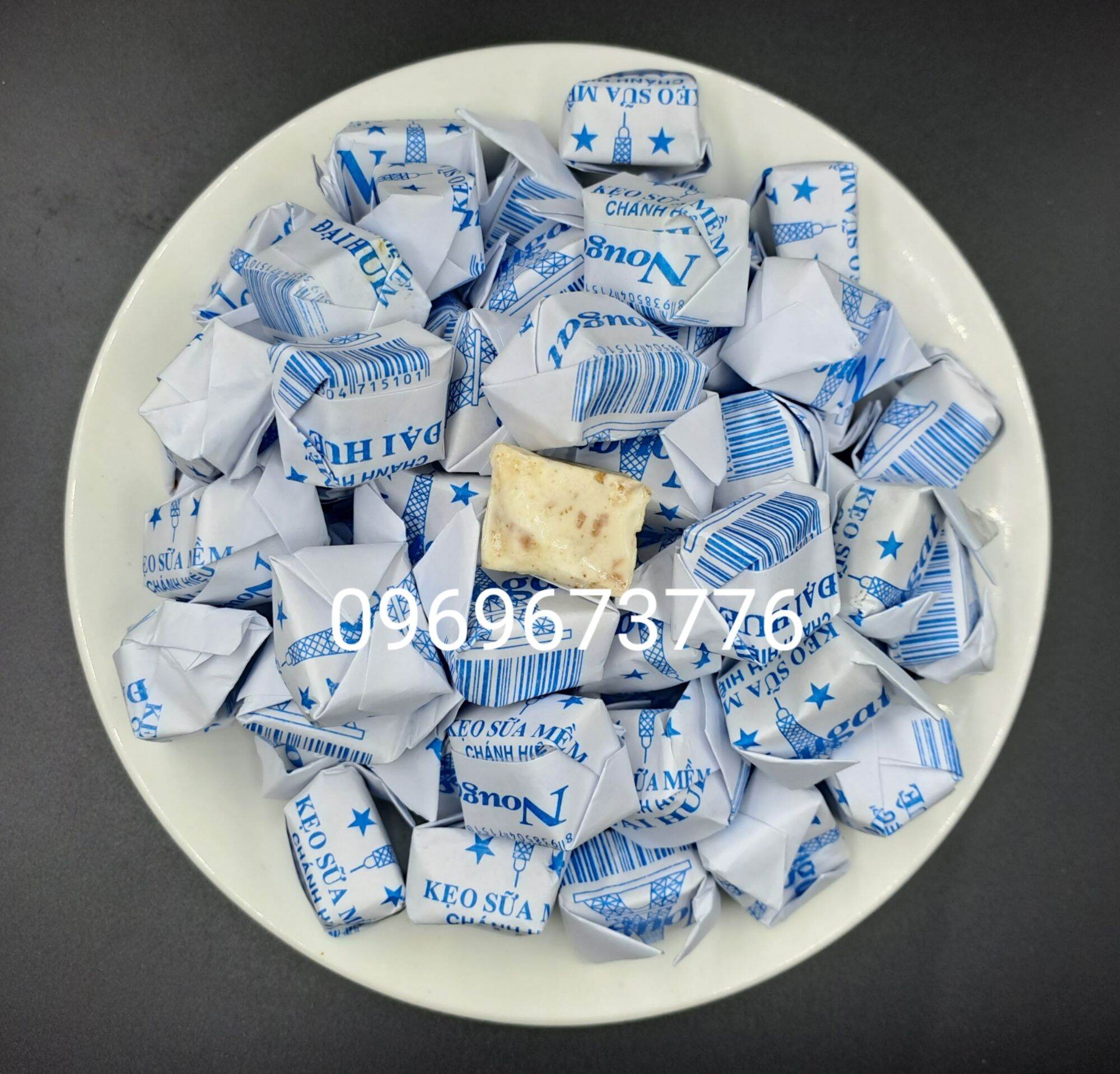 Kẹo sữa mềm tuổi thơ chánh hiệu Đại Huê gói 500g - kẹo nougat - đồ ăn vặt