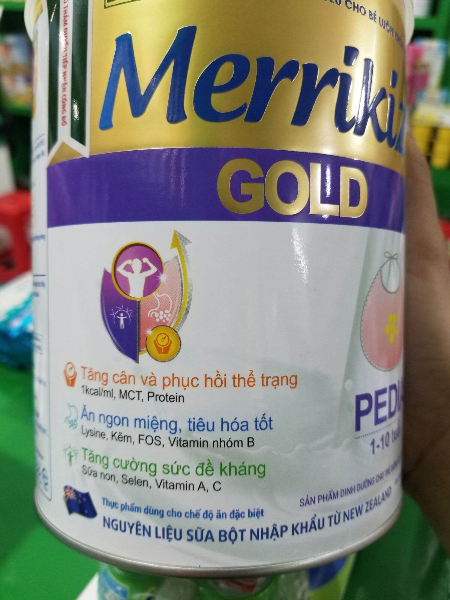 [HCM]Sữa Bột Merrikiz gold pedia 900g
