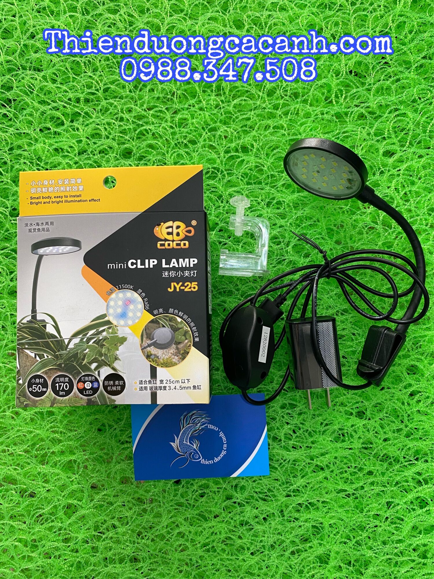 Đèn led mini coco jy-25 dành cho bể cá thuỷ tinh