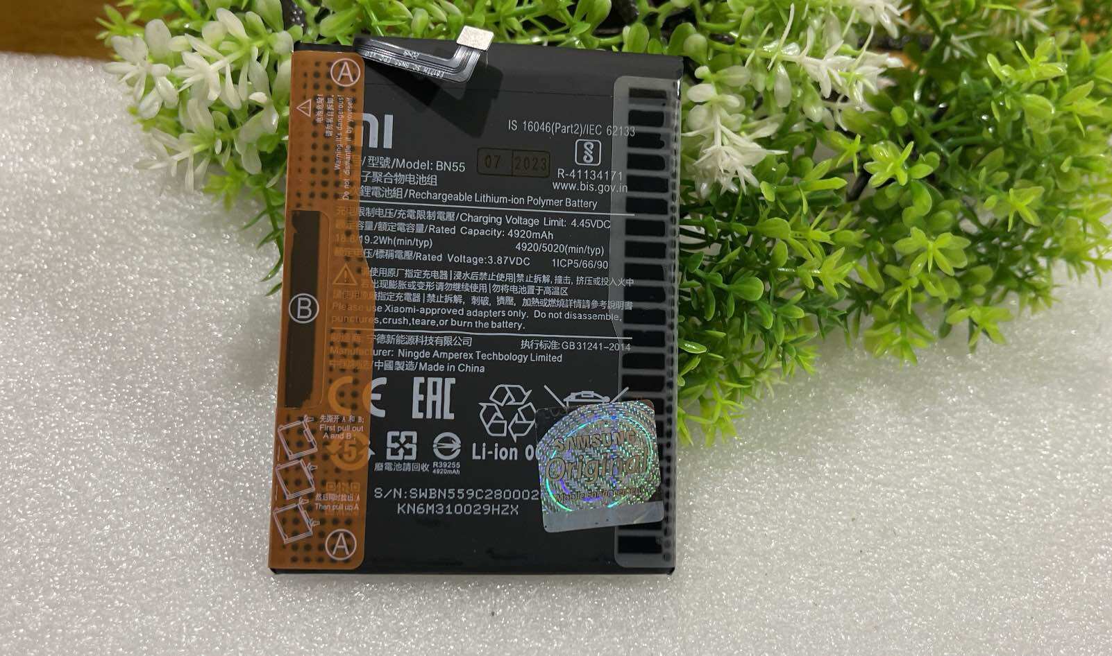 Pin Xiaomi Redmi BN55 / Note 9S zin mới,thay pin cho điện thoại xiaomi redmi note 9S hàng chuẩn giá tốt