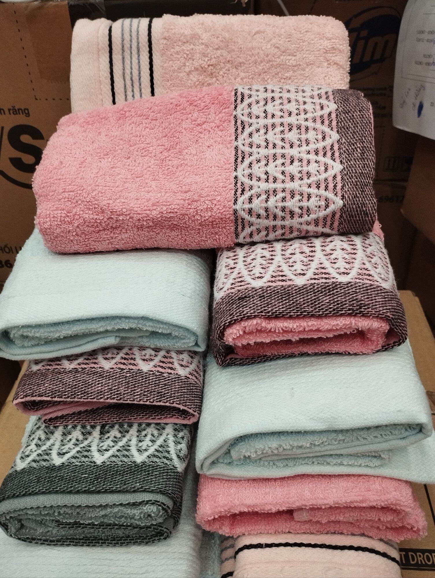 Khăn bông sợi cotton (35cm x70cm)