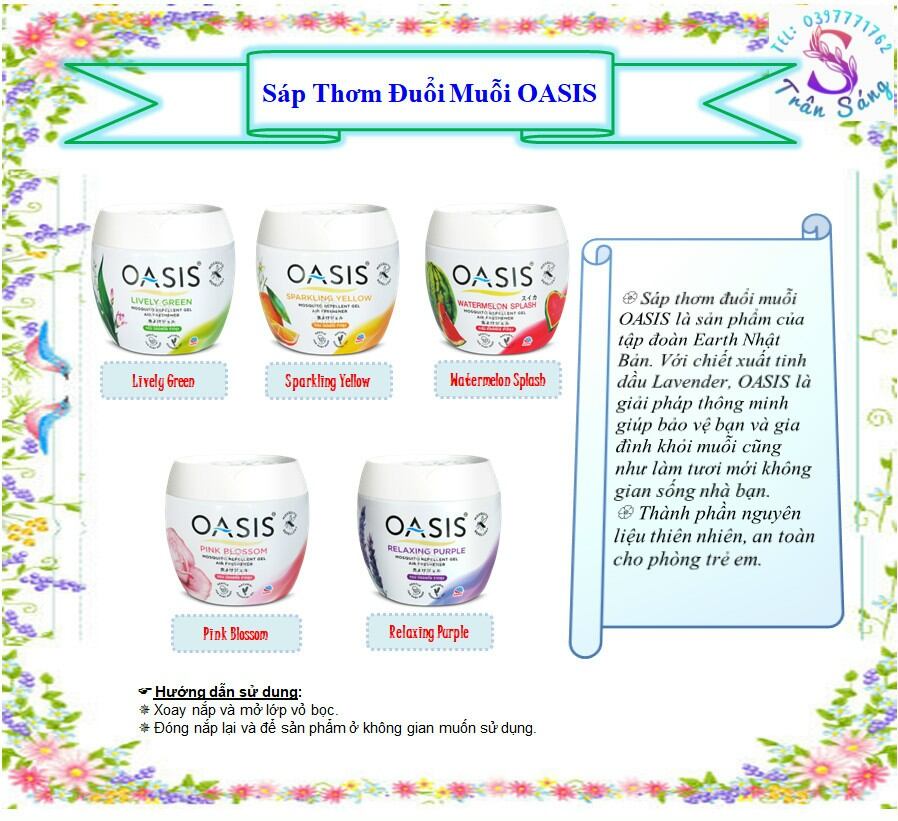 Sáp thơm đuổi muỗi oasis