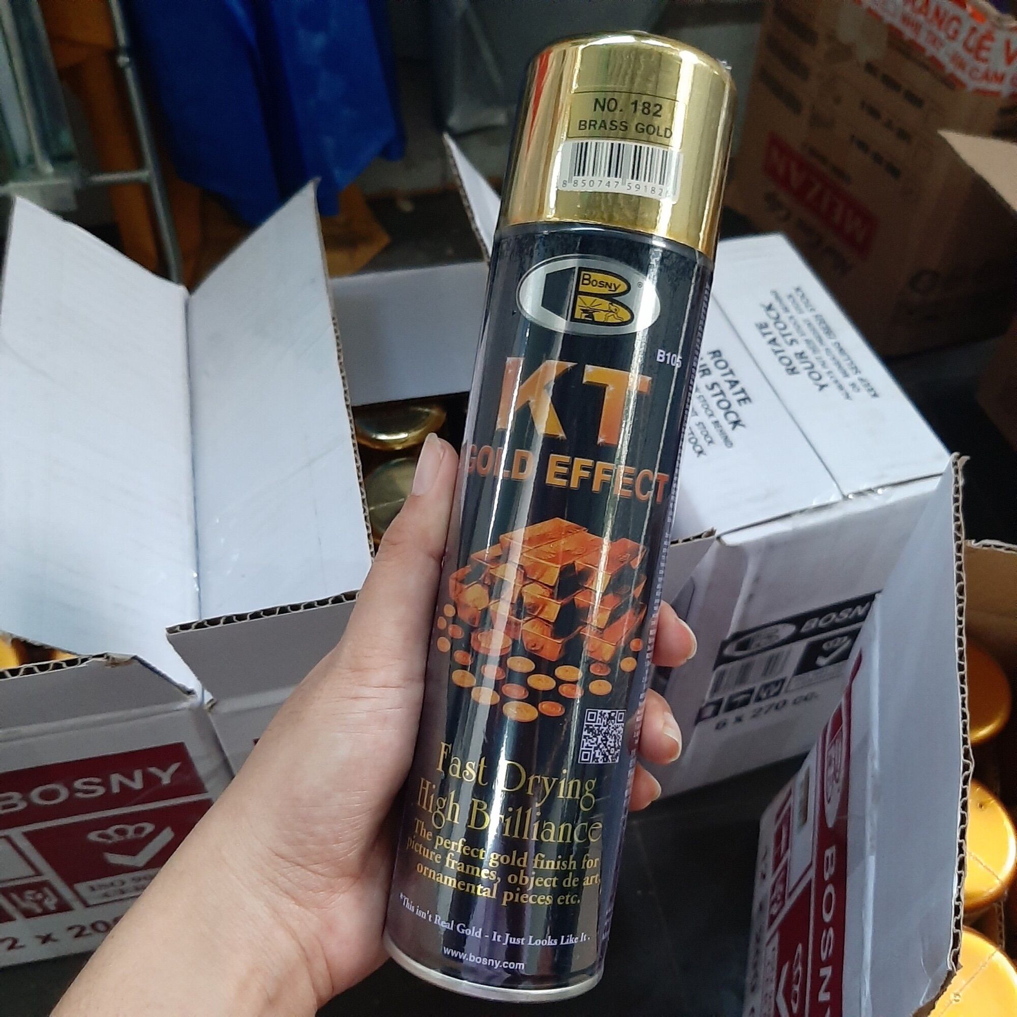 CHAI SƠN XỊT MẠ VÀNG 24K BOSNY THÁI LAN