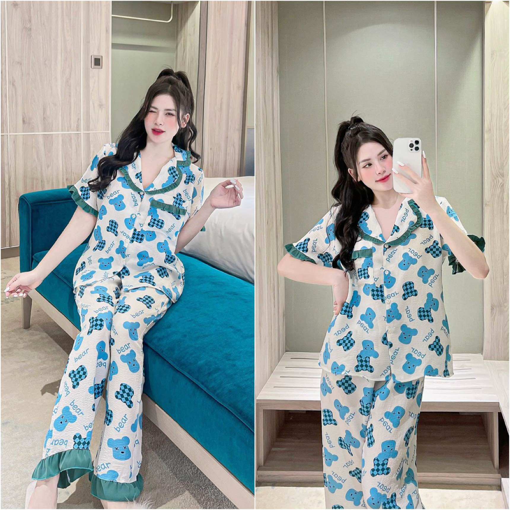 Đồ Bộ Bigsize Tiểu Thư 50-90kg Cao cấp - Chuẩn size
