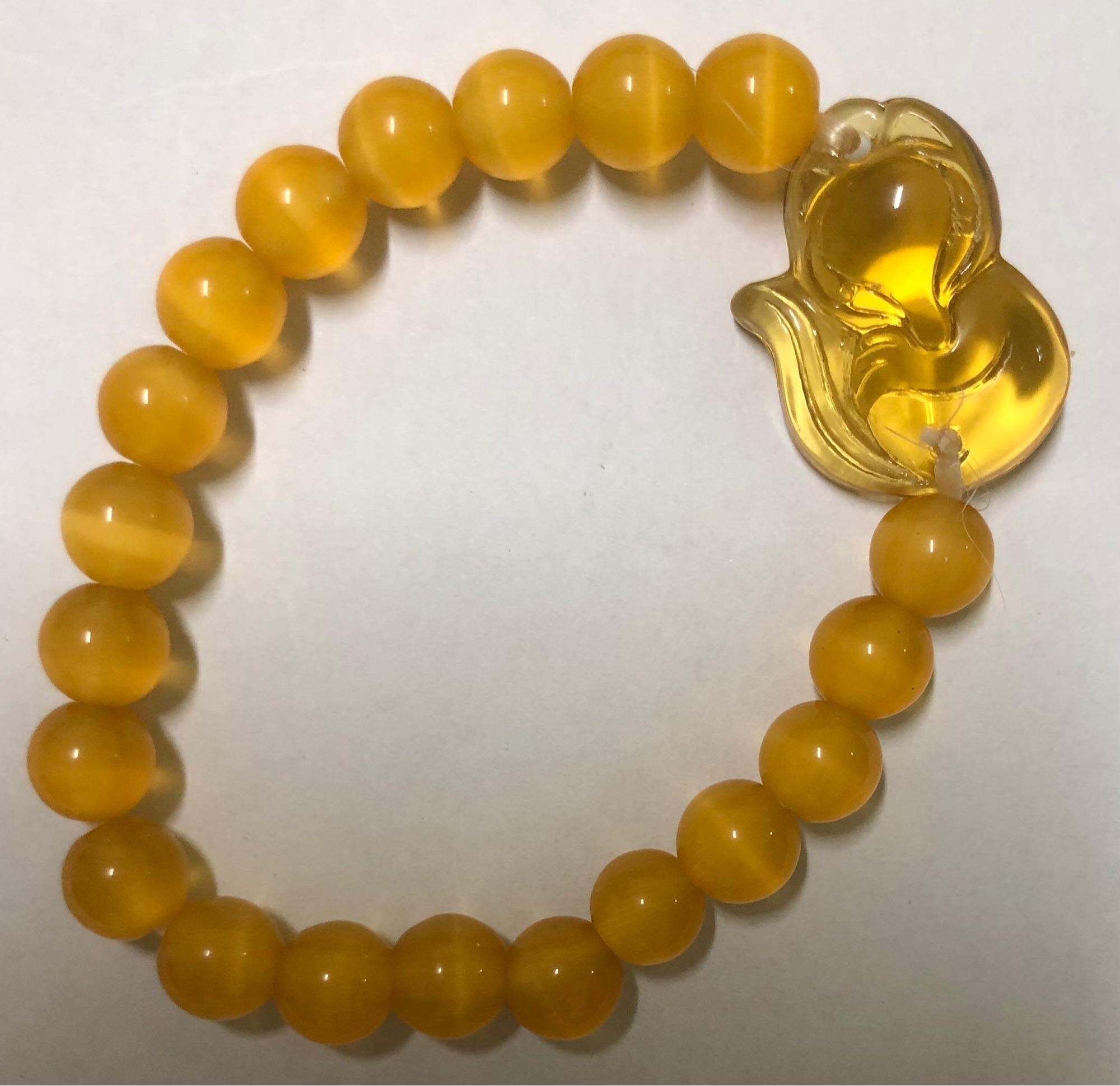 Vòng tay chuỗi hạt đá mix hồ ly như hình