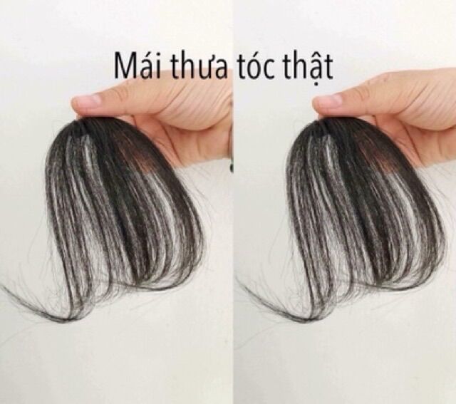 Tóc giả mái thưa tóc thật ❇️dệt tay tự nhiên ❇️