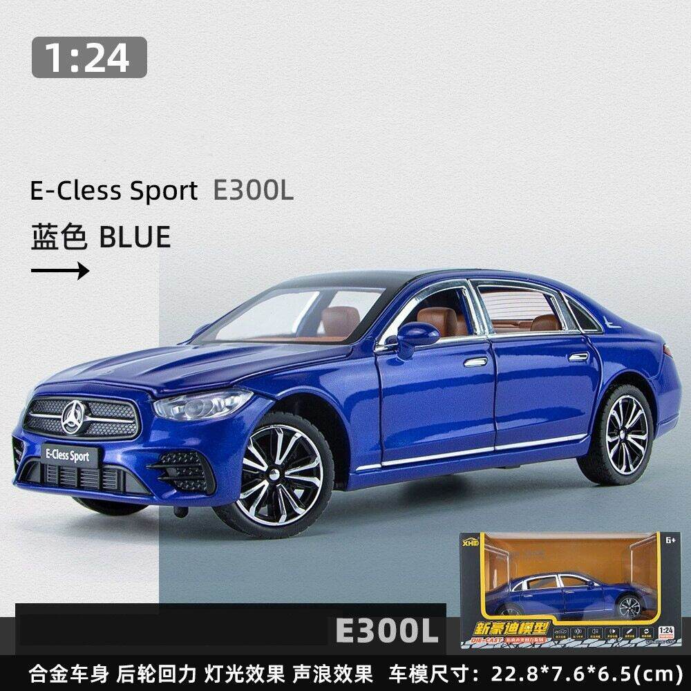 Mô Hình Xe Mercedes-Benz E300 1:24 Bằng Hợp Kim Đồ Chơi Mô Phỏng Cho Trẻ Em Quà Tặng Cho Bé Trai Đồ