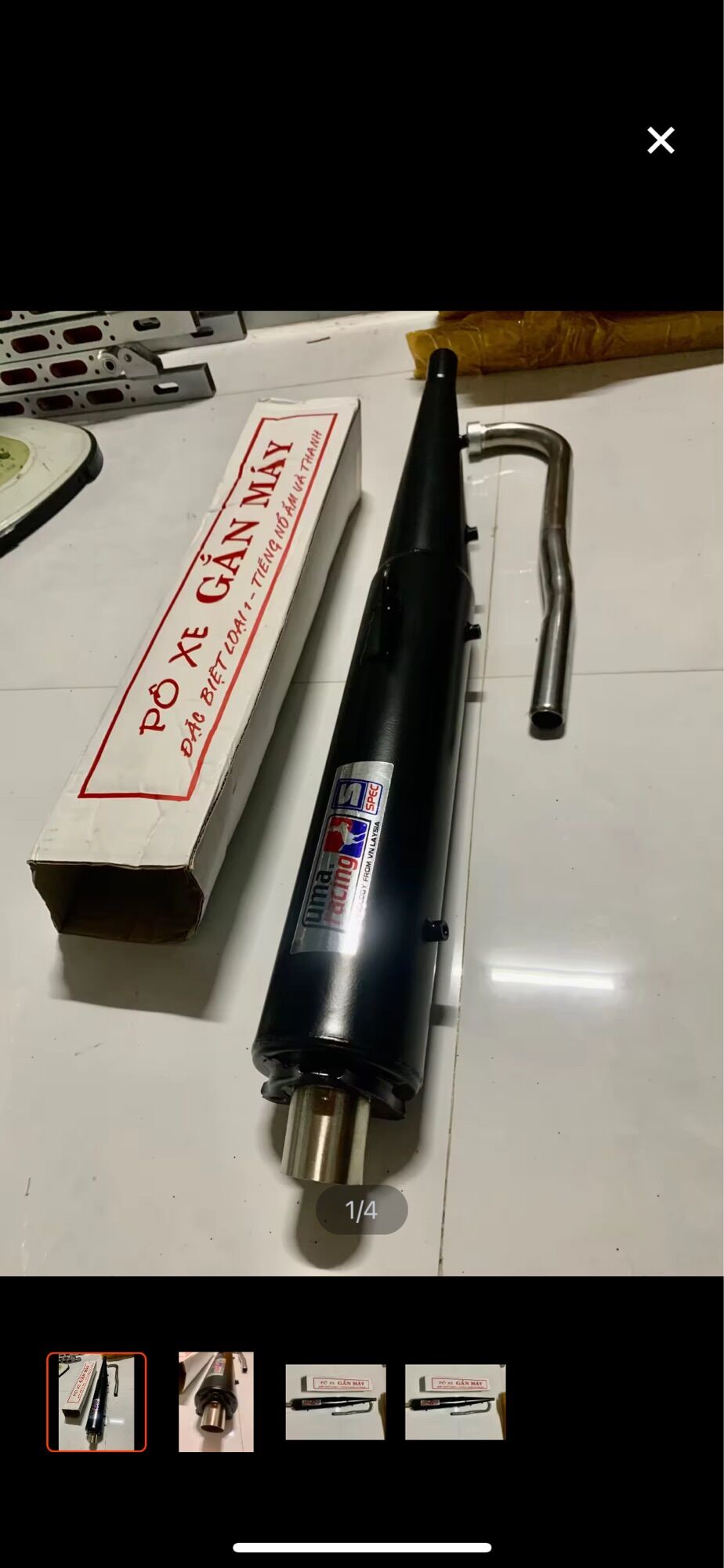 Pô uma v4 + cổ lắp wave 110 đời mới