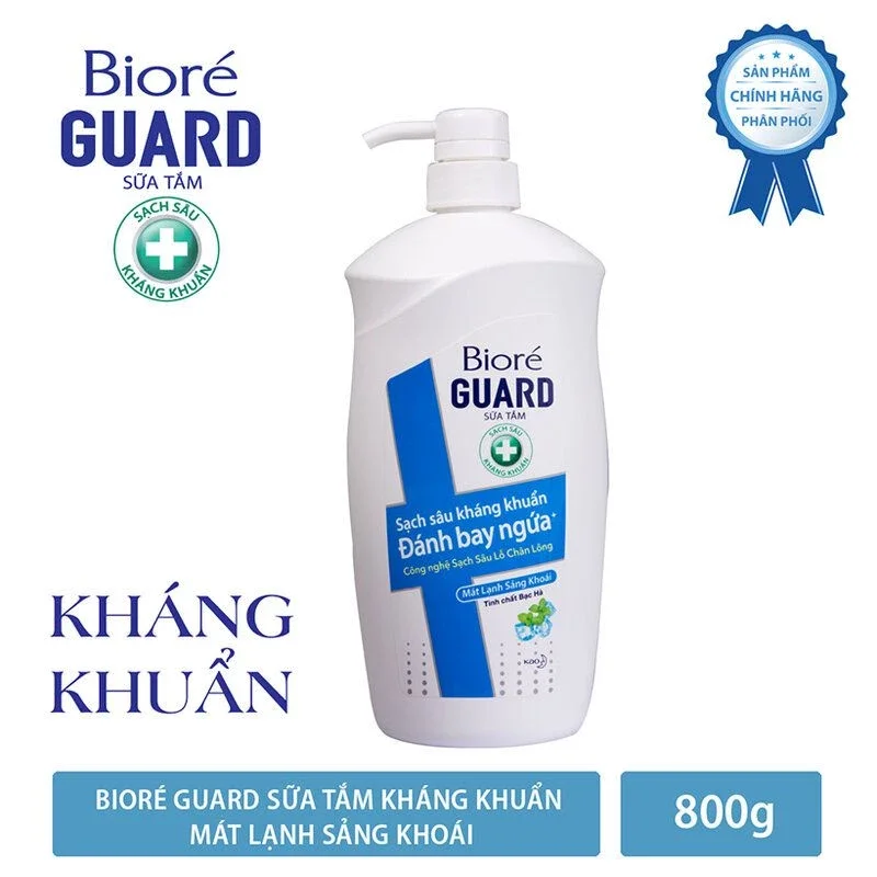 Sữa Tắm Kháng Khuẩn Biore Guard 800g