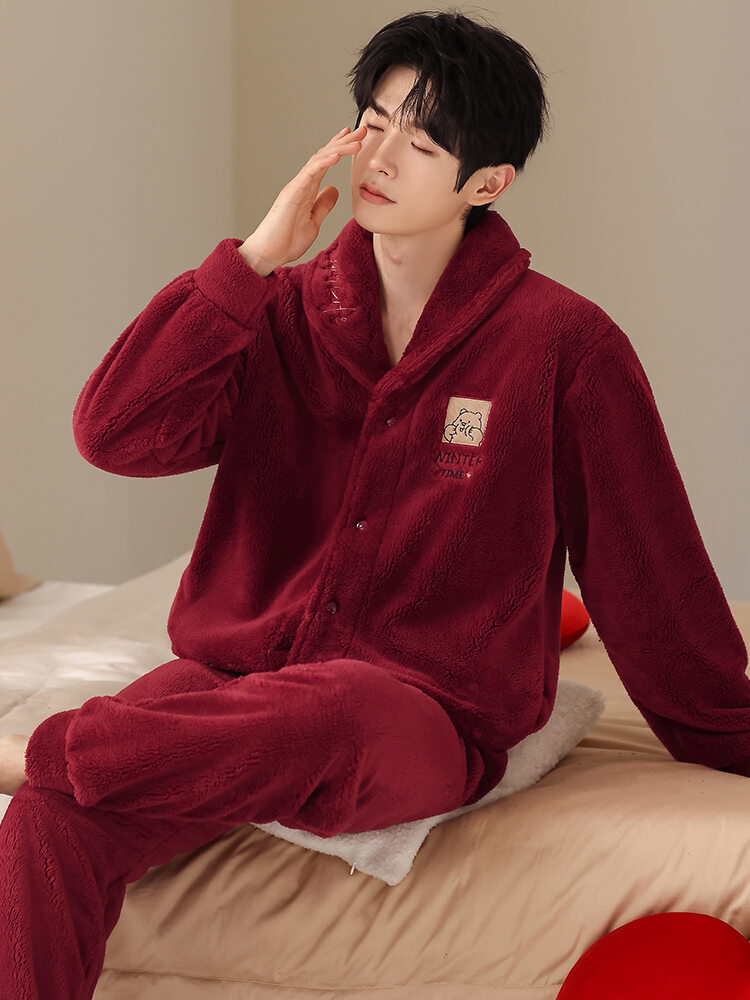 Warm Men's Winter Flannel Pajamas Giá 784,000 Đồng*Miễn phí vận chuyển