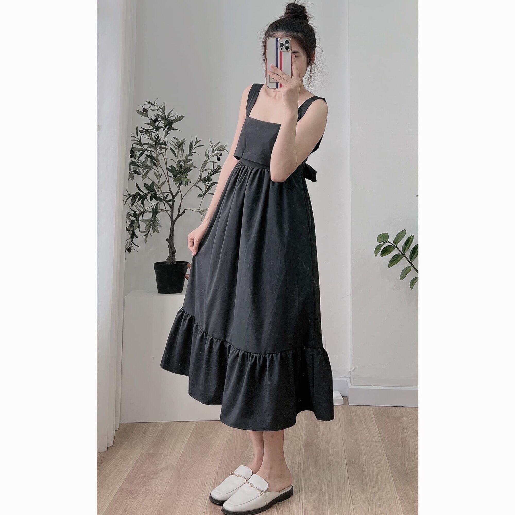 Váy - Đầm 2 Dây, Váy Maxi Đi Biển Dáng Dài