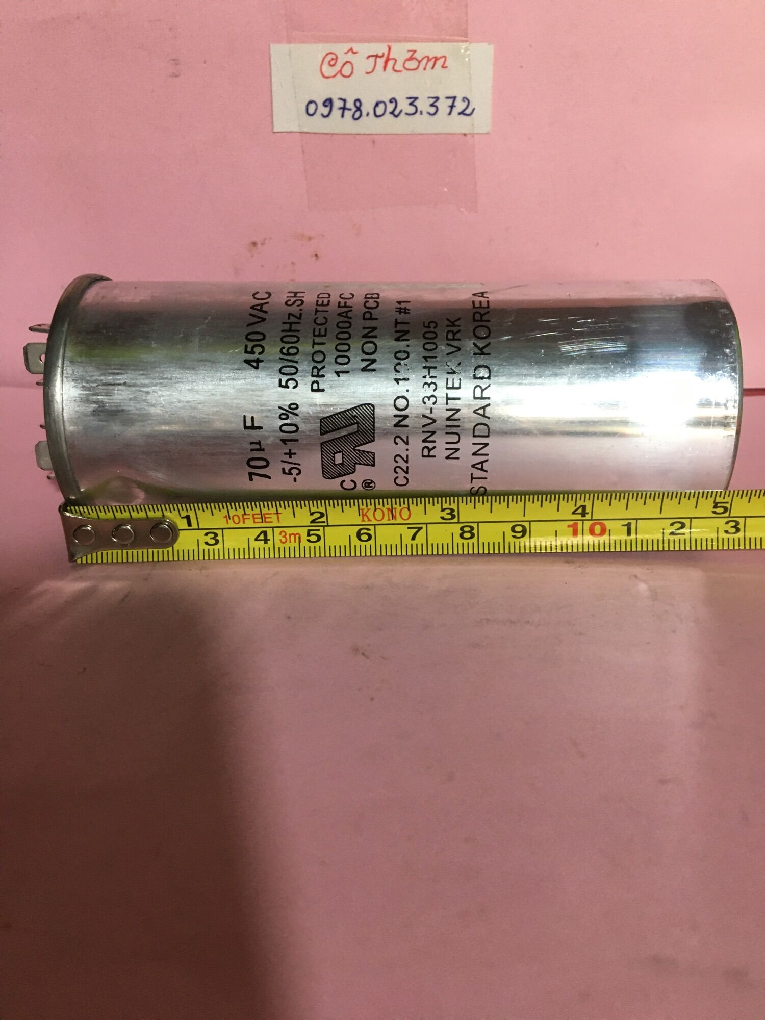 Tụ ngâm70uf 450v KOREA