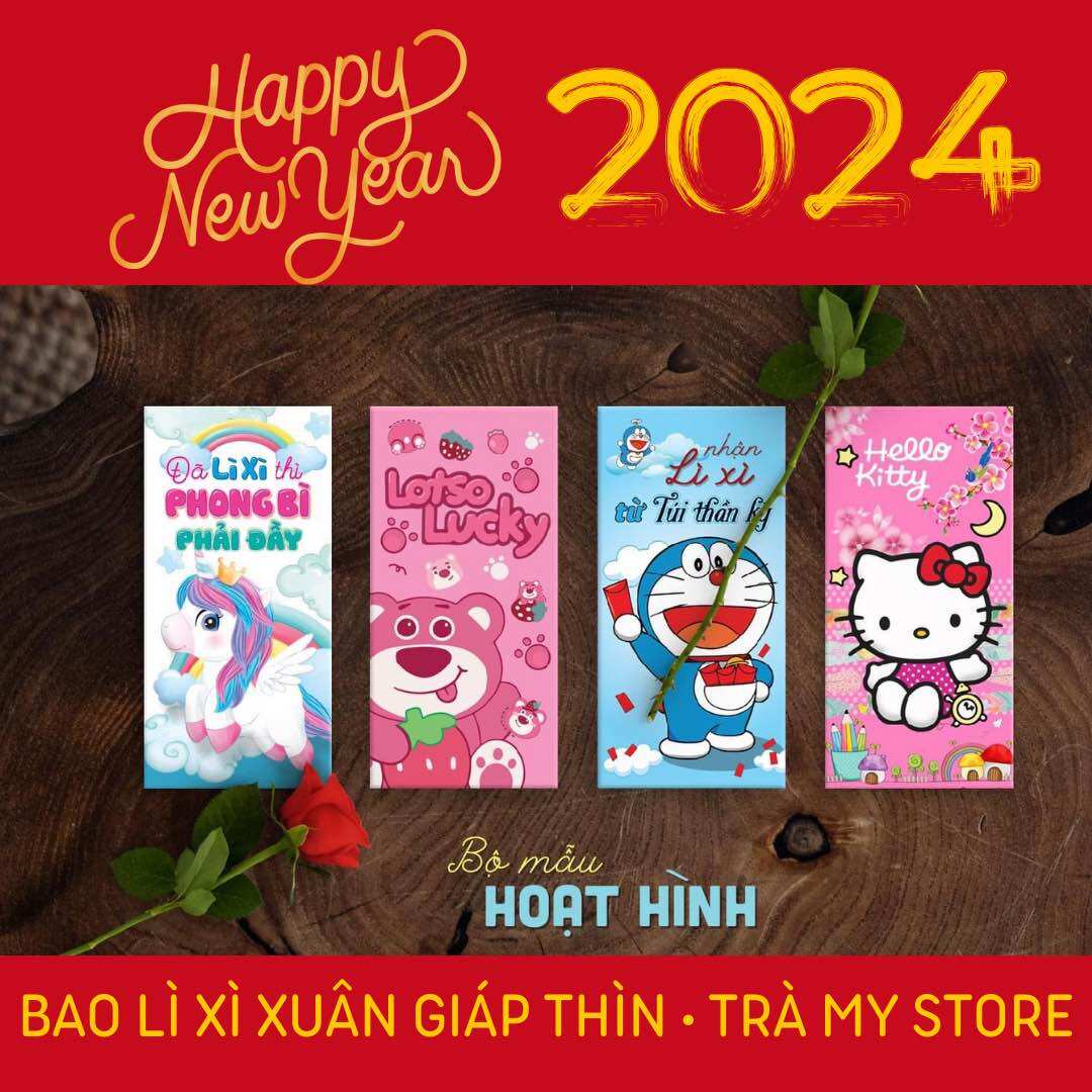 Set 20 Bao Lì Xì Tết 2024 nhiều mẫu
