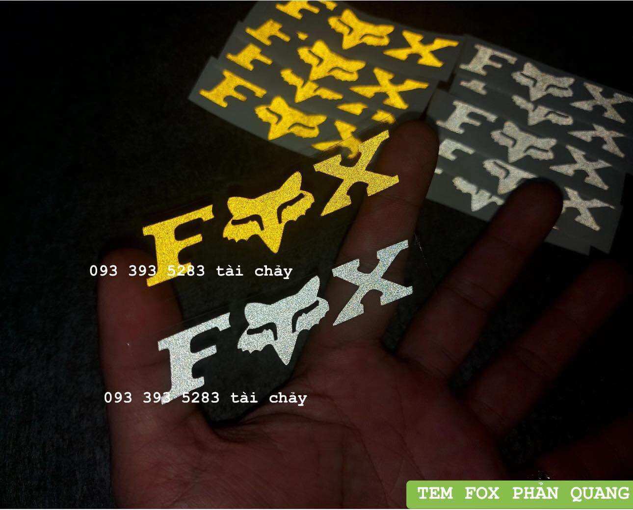 [ 1 MIẾNG ] TEM DECAL FOX DÀI 6 CM DÁN TRANG TRÍ XE VÀ NHIỀU VI TRÍ KHÁC