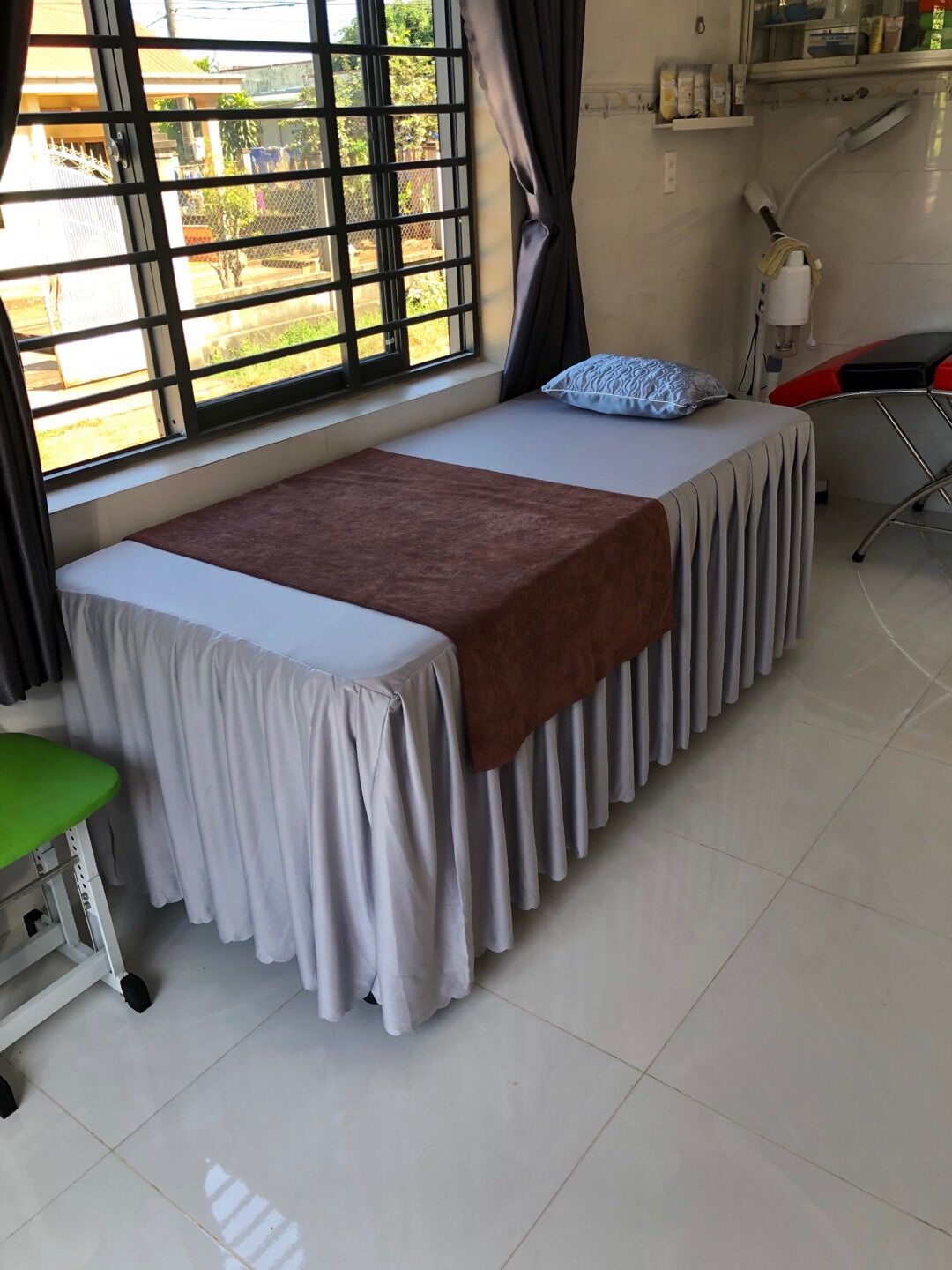 Ga giường spa chất kate may theo kích thước