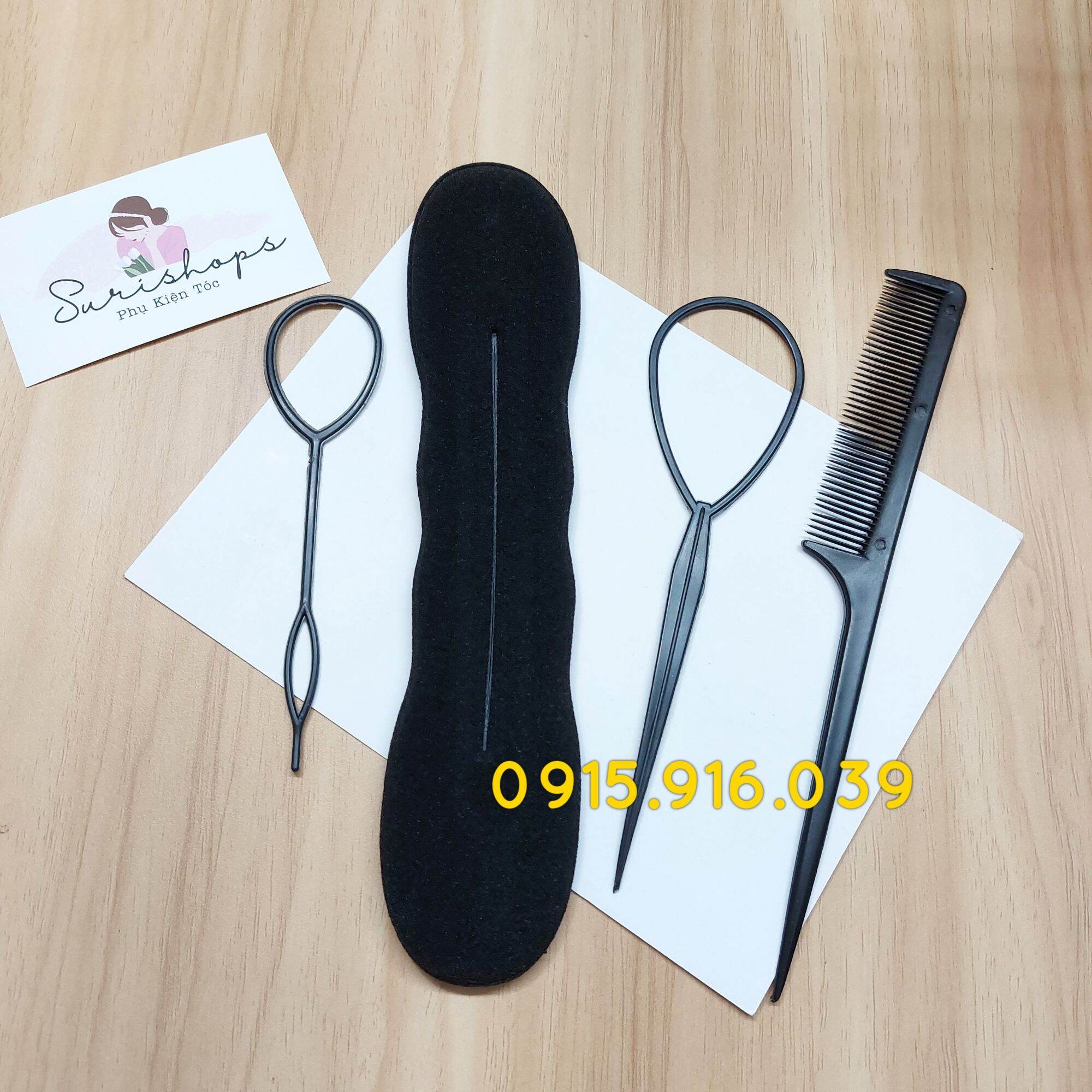Bộ 4 Dụng Cụ Tạo Kiểu Tóc Đa Năng, Búi Tóc