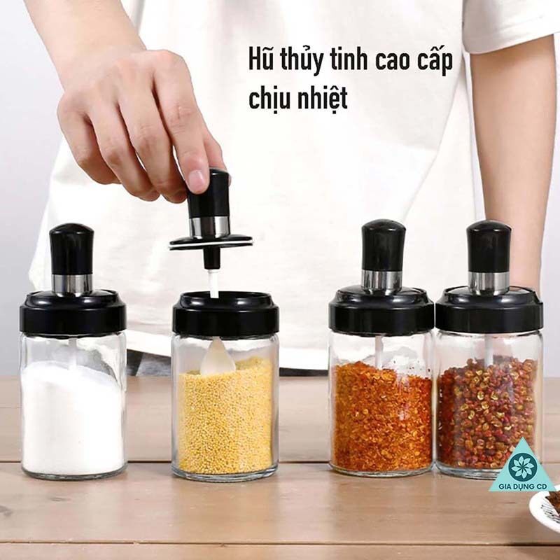 Hủ thủy tinh đựng gia vị cao cấp