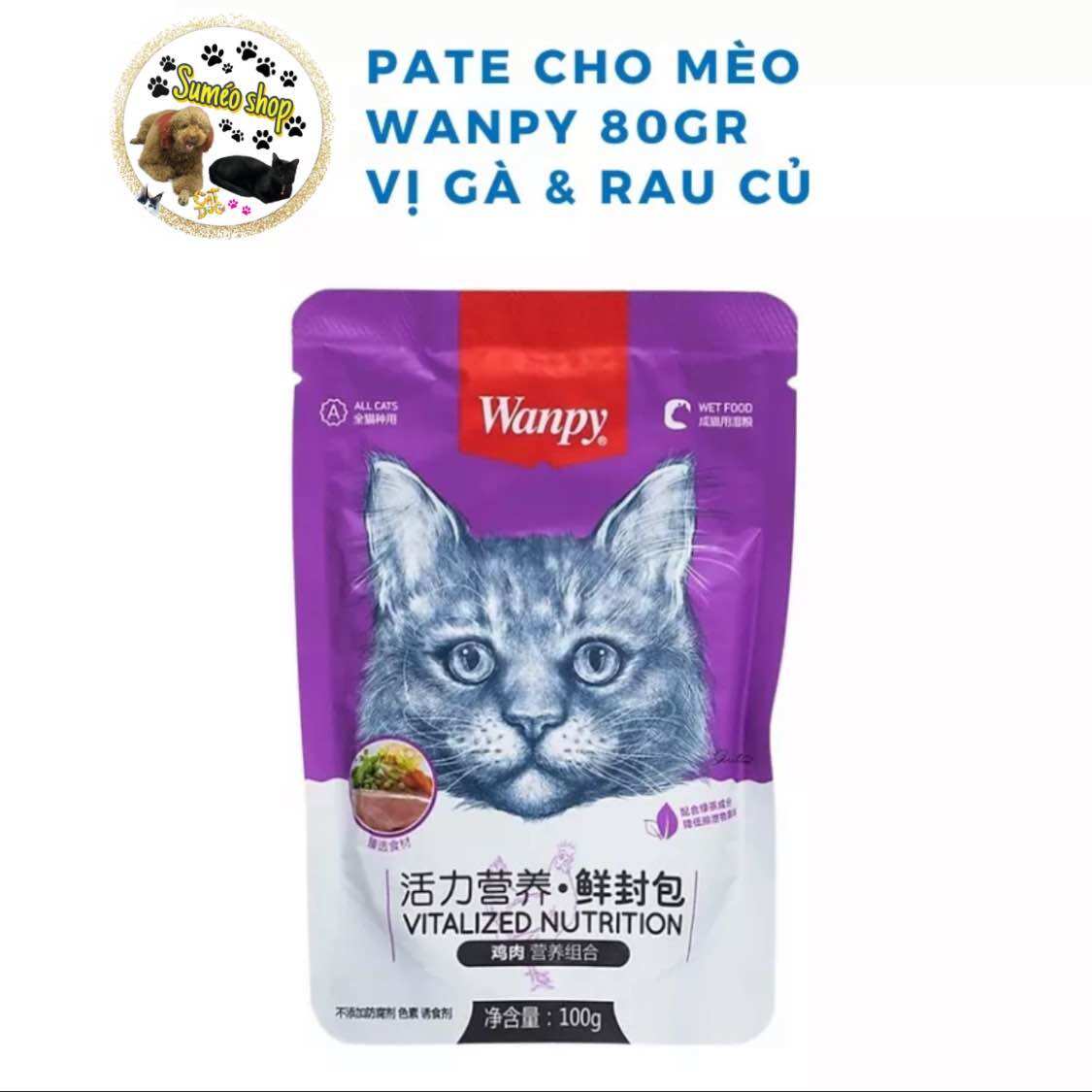 Pate Cho Mèo WANPY 80g - Pate Wanpy 80g
