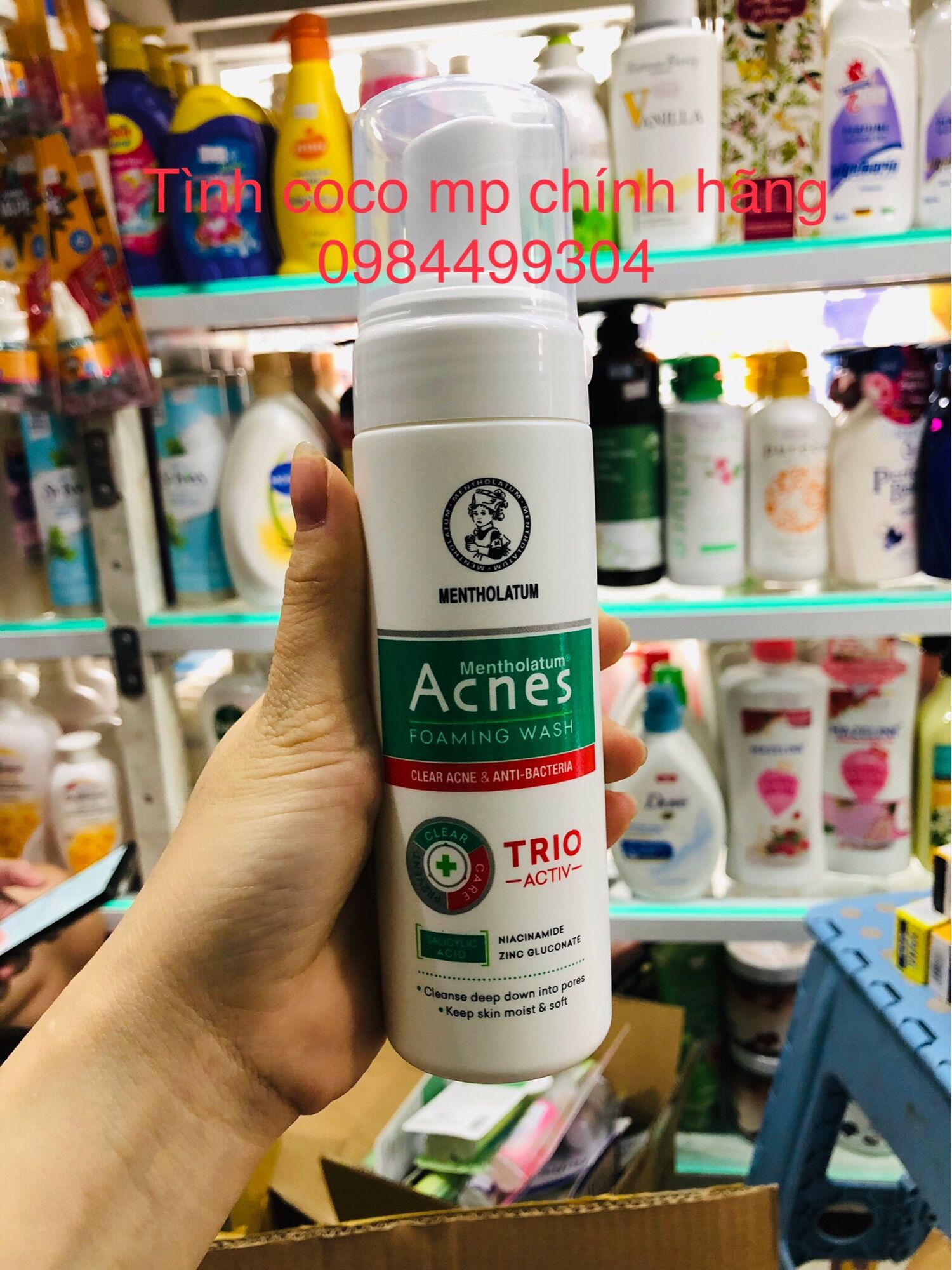 Sữa rửa mặt dạng bọt ngăn ngừa mụn acnes foaming wash 150ml